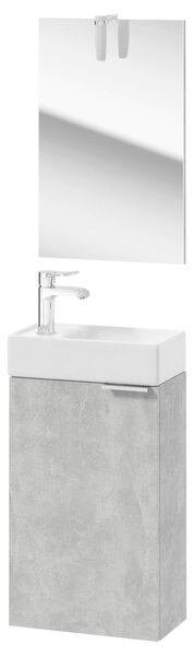 KOUPELNA PRO HOSTY, šedá, 40/60/20 cm MID.YOU - Koupelnové série, Online Only