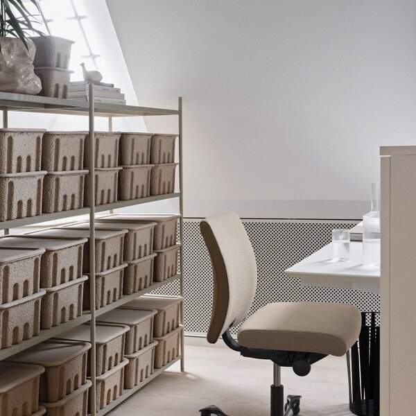 FERM LIVING Policová sestava Punctual, Anthracite / 5 (výška 184 cm)
