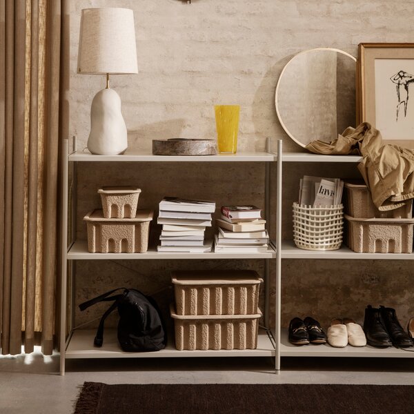 FERM LIVING Policová sestava Punctual, Anthracite / 5 (výška 184 cm)