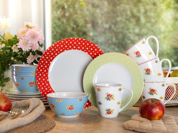 KOMBINOVANÁ SOUPRAVA, 16dílné, porcelán Creatable - Online Only nádobí, Online Only