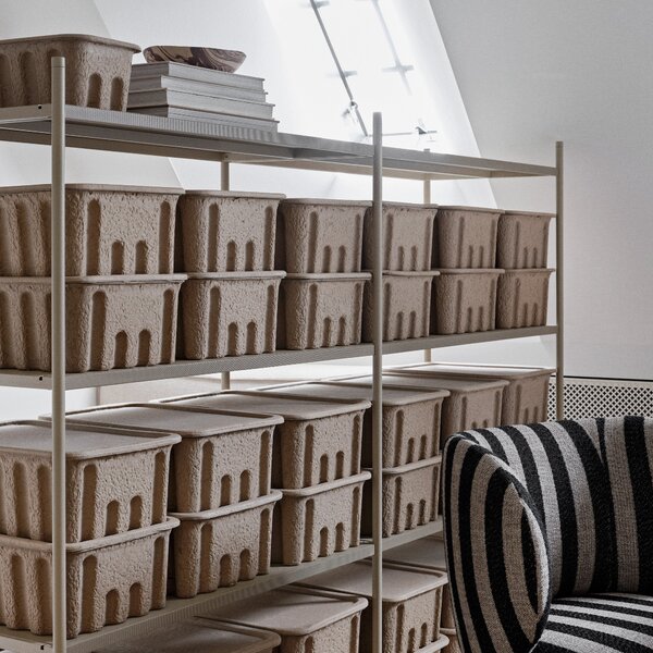 FERM LIVING Policová sestava Punctual, Anthracite / 5 (výška 184 cm)