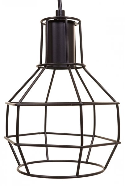 Závěsné svítidlo H85 industrial, klec 7 74196 - kov - Černá