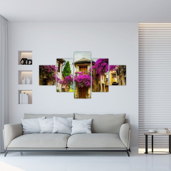 Obraz - Středomořská lení ulička (125x70 cm)