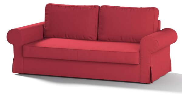 Potah na pohovku IKEA Backabro, 3-místná, rozkládací barva červená látka pletený vzor