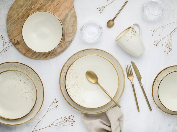 KOMBINOVANÁ SOUPRAVA 20dílné kamenina Creatable - Online Only nádobí, Online Only