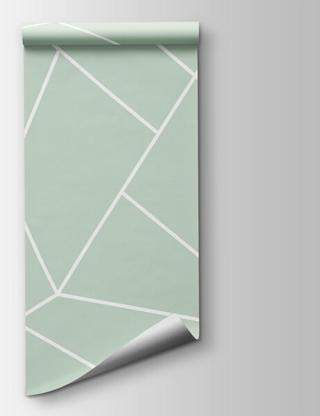 Fototapeta Bílé čáry na zeleném pozadí, Abstraktní fototapety, Populární fototapety, w00827v1 - Tapeko.co.cz