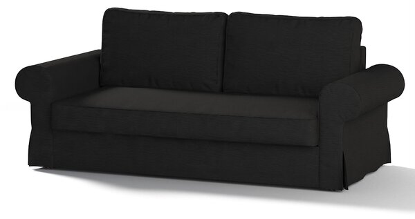 Potah na pohovku IKEA Backabro, 3-místná, rozkládací barva černá látka pletený vzor