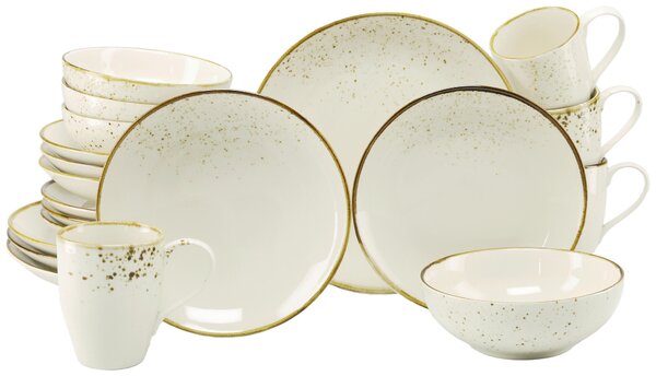 KOMBINOVANÁ SOUPRAVA 20dílné kamenina Creatable - Online Only nádobí, Online Only