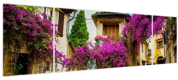 Obraz - Středomořská lení ulička (170x50 cm)