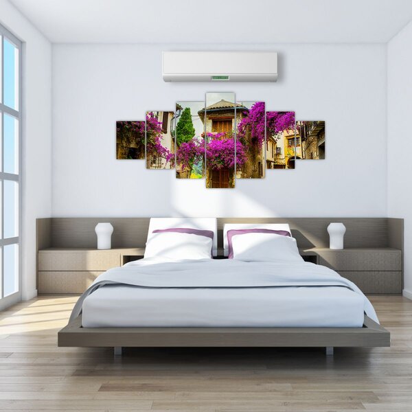 Obraz - Středomořská lení ulička (210x100 cm)