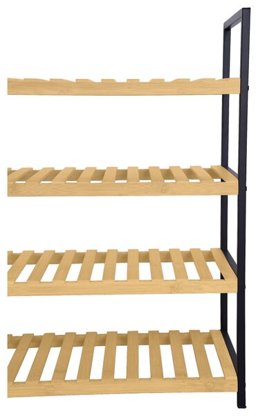 REGÁL NA BOTY, přírodní barvy, černá, 70/64,5/30 cm Carryhome - Online Only šatny & botníky, Online Only