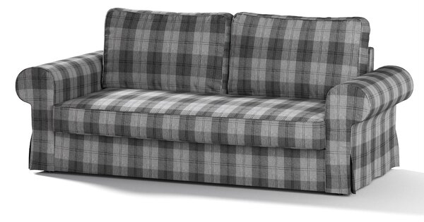 Potah na pohovku IKEA Backabro, 3-místná, rozkládací barva šedá látka pletený vzor, vzorované