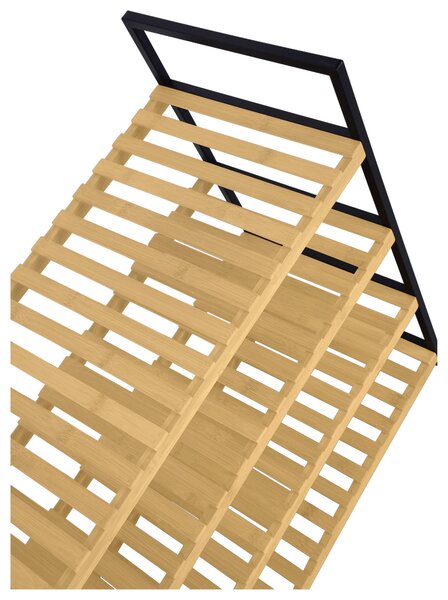 REGÁL NA BOTY, přírodní barvy, černá, 70/64,5/30 cm Carryhome - Online Only šatny & botníky, Online Only