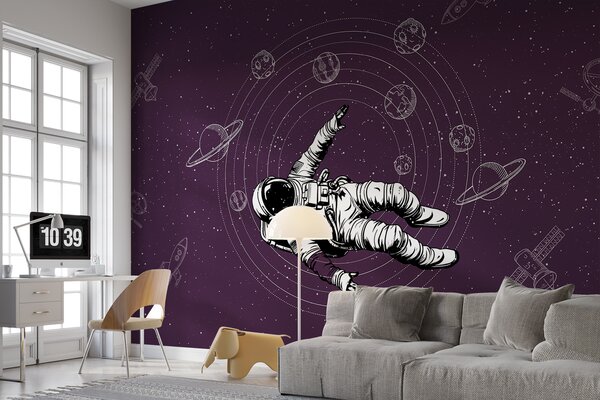 Fototapeta Astronaut vznášející se ve vesmíru, Vesmírné fototapety, Populární fototapety, w00712v1 - Tapeko.co.cz