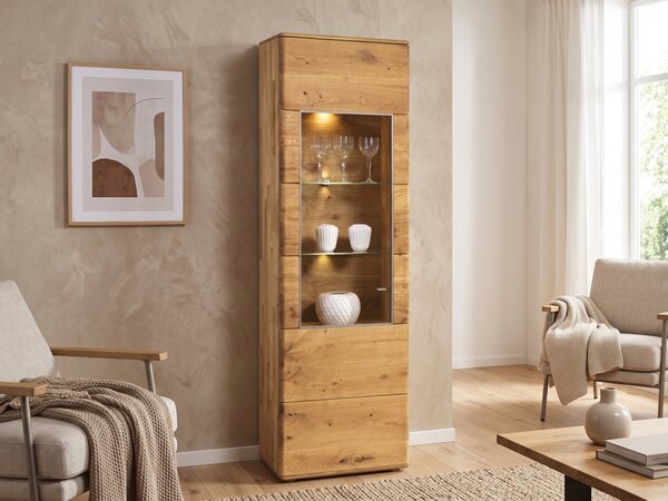 Dubová vitrína Denver - levá