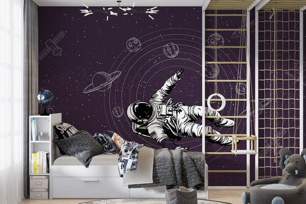 Fototapeta Astronaut vznášející se ve vesmíru, Vesmírné fototapety, Populární fototapety, w00712v1 - Tapeko.co.cz