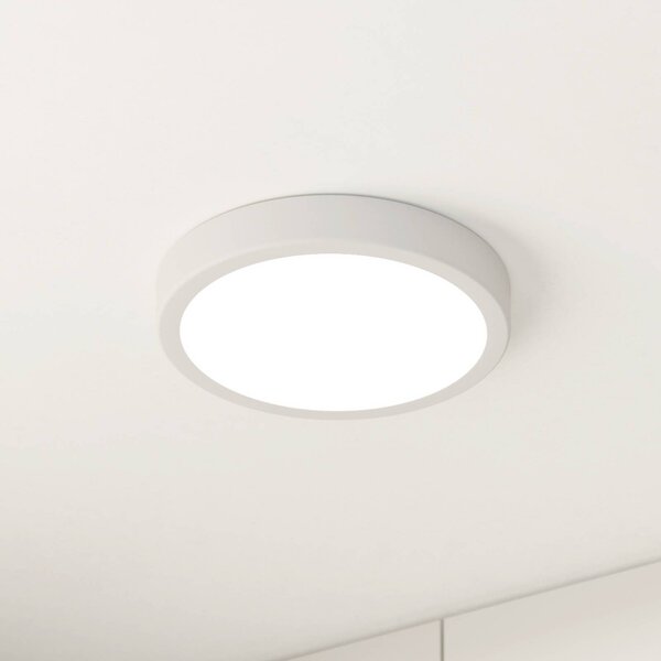 EGLO LED stropní svítidlo Fueva 5 IP44 3000K bílé Ø21cm, Bílá / opál, Koupelna, kov