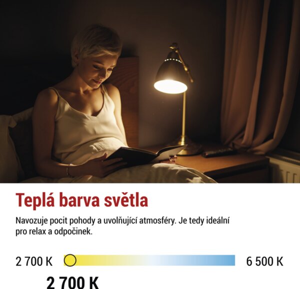 LED žárovka filament ZF5D22 E27, 3,4W, teplá bílá