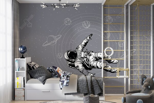 Fototapeta Astronaut vznášející se ve vesmíru, Vesmírné fototapety, Populární fototapety, w00712v4 - Tapeko.co.cz