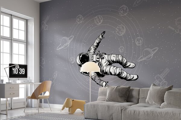 Fototapeta Astronaut vznášející se ve vesmíru, Vesmírné fototapety, Populární fototapety, w00712v4 - Tapeko.co.cz