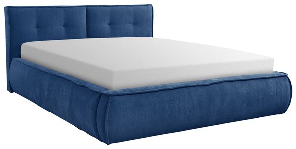 ČALOUNĚNÁ POSTEL, 180/200 cm, modrá Livetastic - Manželské postele, Online Only