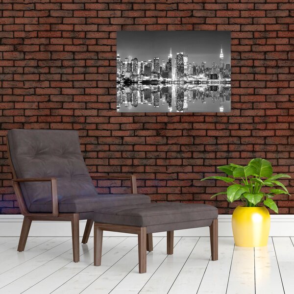 Obraz - New York, černobílý (70x50 cm)