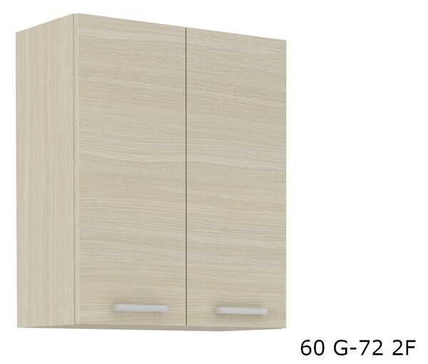 Kuchyňská skříňka horní dvoudveřová CHAMONIX 60 G-72 2F, 60x71,5x31, dub ferrara