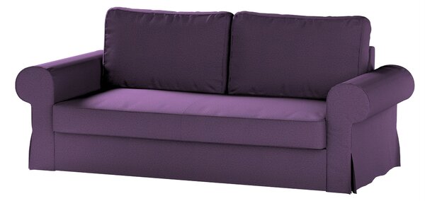 Potah na pohovku IKEA Backabro, 3-místná, rozkládací barva fialová látka pletený vzor