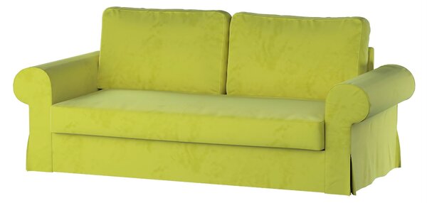 Potah na pohovku IKEA Backabro, 3-místná, rozkládací barva zelená látka lesklé, sametová
