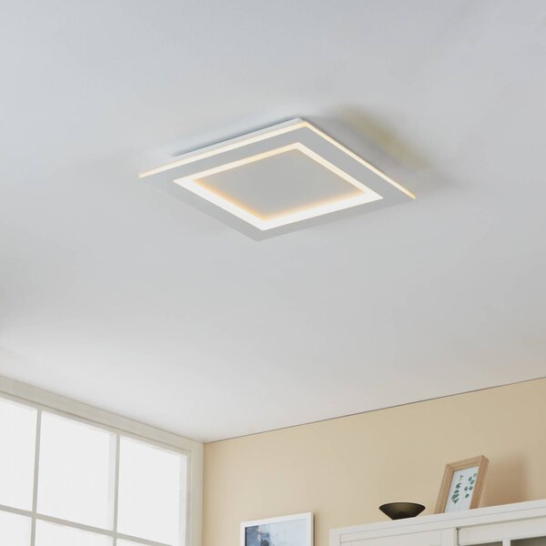 EGLO connect LED stropní svítidlo Padrogiano-Z 1 světlo, 45 x cm, stmívatelný, Bílá / opál, Obývací pokoj / jídelna, kov, Moderní