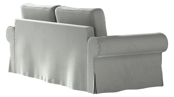 Potah na pohovku IKEA Backabro, 3-místná, rozkládací barva šedá látka lesklé, sametová