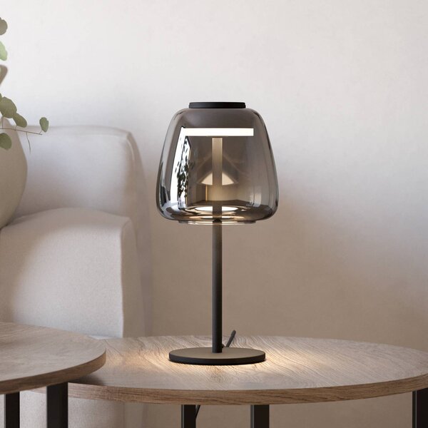 EGLO connect LED stolní lampa Alfero-Z, RGB, černá, stmívatelný, Černá, Obývací pokoj / jídelna, kov, Moderní