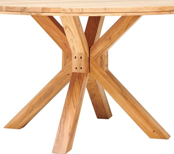 JÍDELNÍ STŮL, akácie, barvy akácie, 140/140/76 cm P & B - Jídelní stoly, Online Only