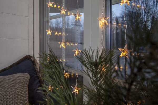 Světelný LED závěs Star Curtain 90 × 200 cm