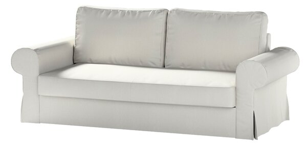 Potah na pohovku IKEA Backabro, 3-místná, rozkládací barva šedá látka lesklé, pletený vzor, sametová
