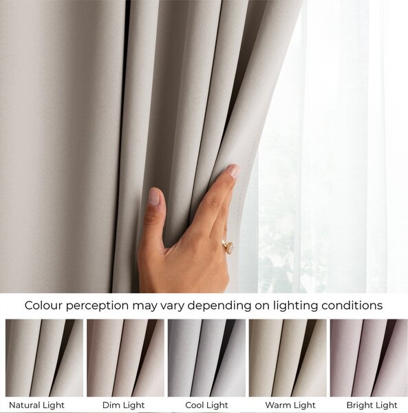 Béžový dimout závěs 140x175 cm Kierra – Restilo