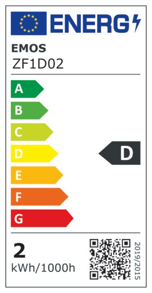 LED žárovka filament ZF1D02 E14, 1,8W, teplá bílá