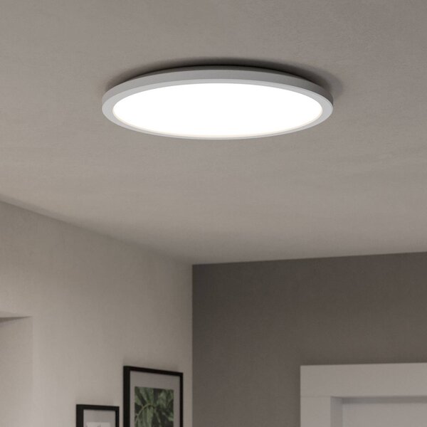 EGLO connect LED stropní svítidlo Rovito-Z, bílé, Ø 39 cm, stmívatelný, Bílá / opál, Obývací pokoj / jídelna, Plast, Nástěnné svítidlo