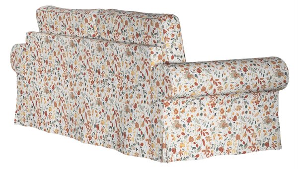 Potah na pohovku IKEA Backabro, 3-místná, rozkládací barva oranžová látka pletený vzor, vzorované