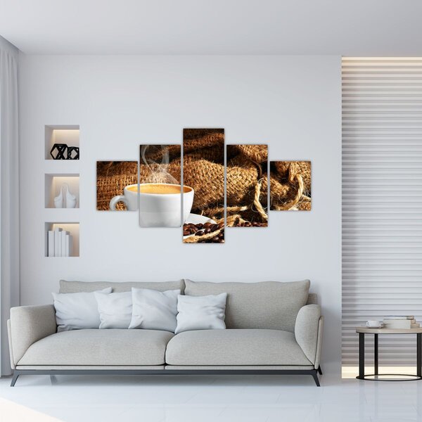 Obraz - Šálek kávy (125x70 cm)