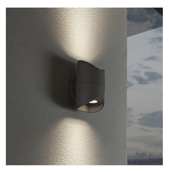 Eglo 95076 - Venkovní nástěnné svítidlo ABRANTES 2xLED/6W/230V IP44