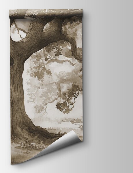 Fototapeta Skupina stromů s dírou v kmeni, Fototapety s kouzelným lesem, Populární fototapety, w01182v1 - Tapeko.co.cz