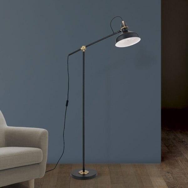 Orion Stl 12-1192/1 - Stojací lampa SCHILLER 1xE27/40W/230V černá/bronz