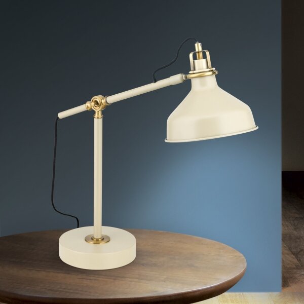 Orion LA 4-1222/1 - Stolní lampa SCHILLER 1xE27/40W/230V krémová/bronz