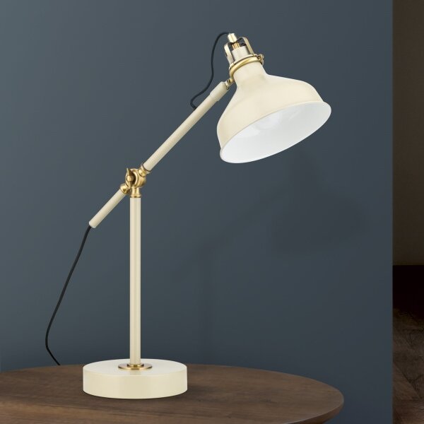 Orion LA 4-1222/1 - Stolní lampa SCHILLER 1xE27/40W/230V krémová/bronz