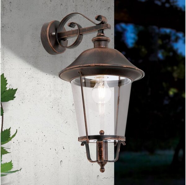 Orion AL 11K/360.01-Venkovní nást. lampa KENZO 1xE27/100W/230V IP44 bronz/patina