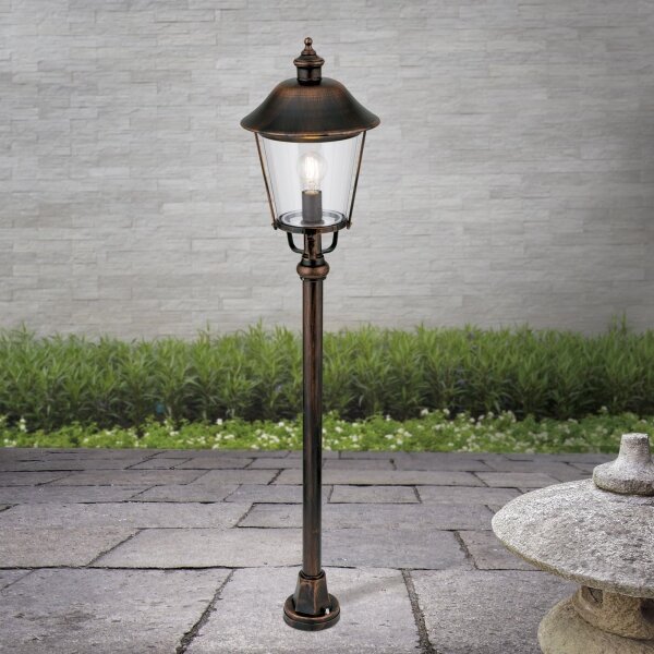Orion AL 11K/360.44 - Venkovní lampa KENZO 1xE27/100W/230V IP44 bronz/patina