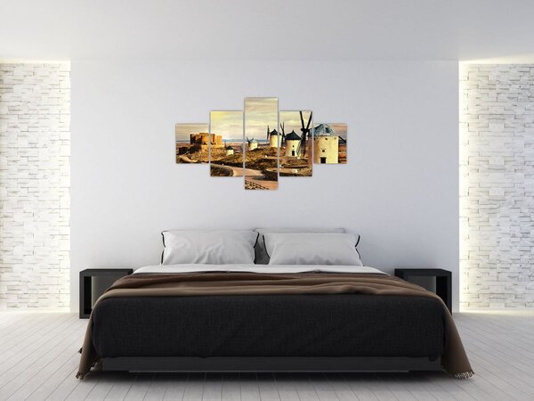 Obraz - Větrné mlýny (125x70 cm)