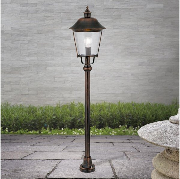 Orion AL 11K/360.44 - Venkovní lampa KENZO 1xE27/100W/230V IP44 bronz/patina