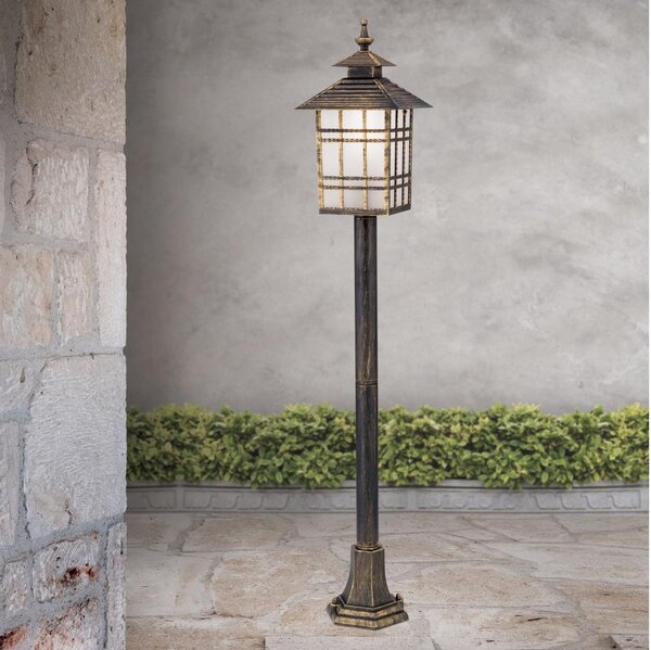 Orion AL 11-1117/1 - Venkovní lampa KIKO 1xE27/11W/230V IP44 bronz/patina